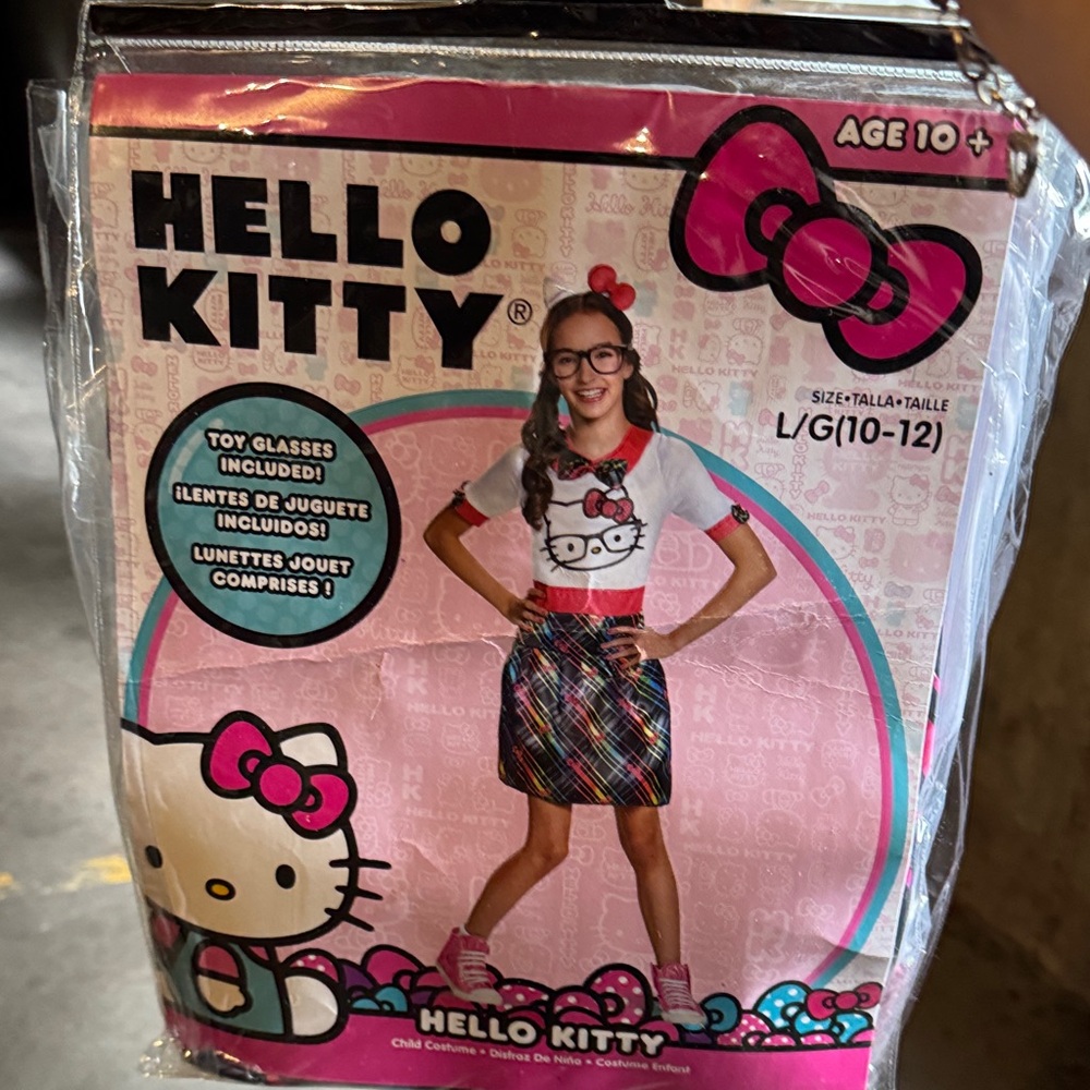 Hello Kitty Pink and White Glitter costume